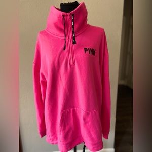 PINK drawstring sweatshirt with hood